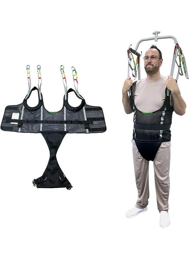Ehucon Comfort Padded Patient Lift Walking Sling,500lbs Safety Loading Weight,Medical Hoist Standing Aids for Ambulating Support Training - Image 1